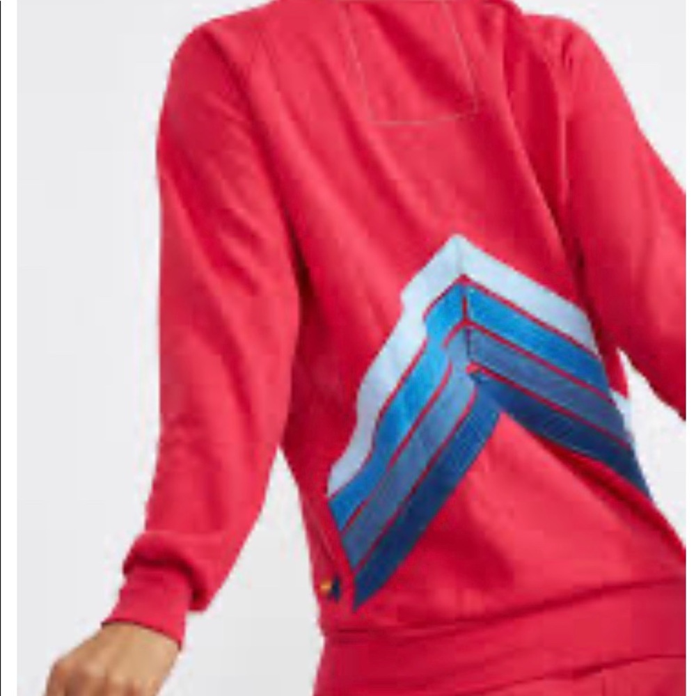 Aviator nation pink mountain sweatshirt